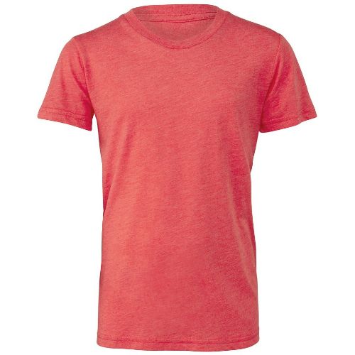 Bella Canvas Youth Triblend Short Sleeve Tee Red Triblend